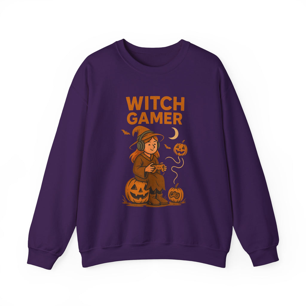Witch Gamer Halloween Sweatshirt