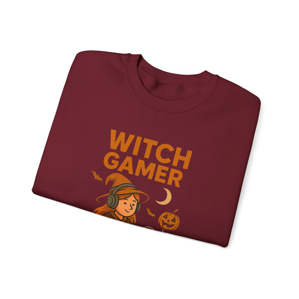 Witch Gamer Halloween Sweatshirt
