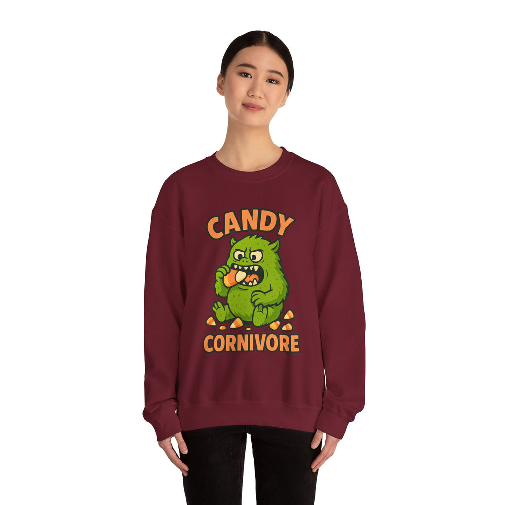 Candy Corn Monster Munching Delight Sweatshirt