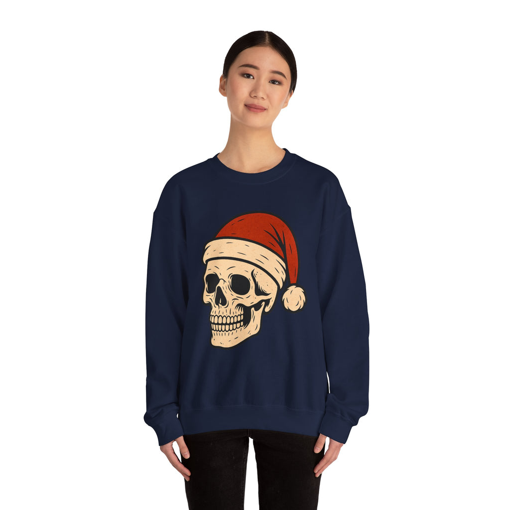Skull with Santa Hat Sweatshirt