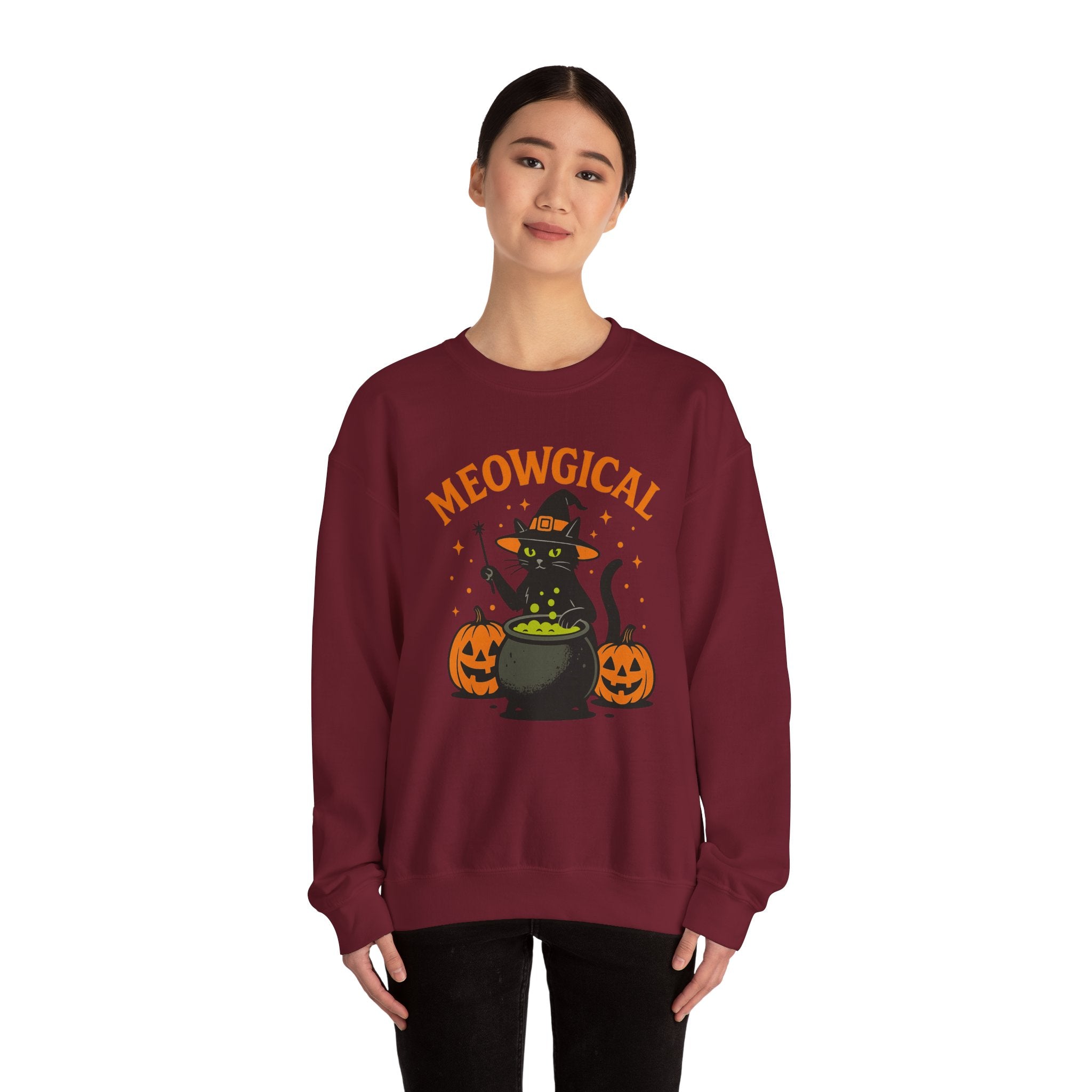 Meowgical Cat Cauldron Sweatshirt
