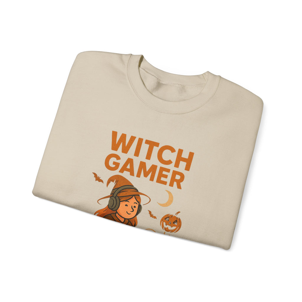 Witch Gamer Halloween Sweatshirt