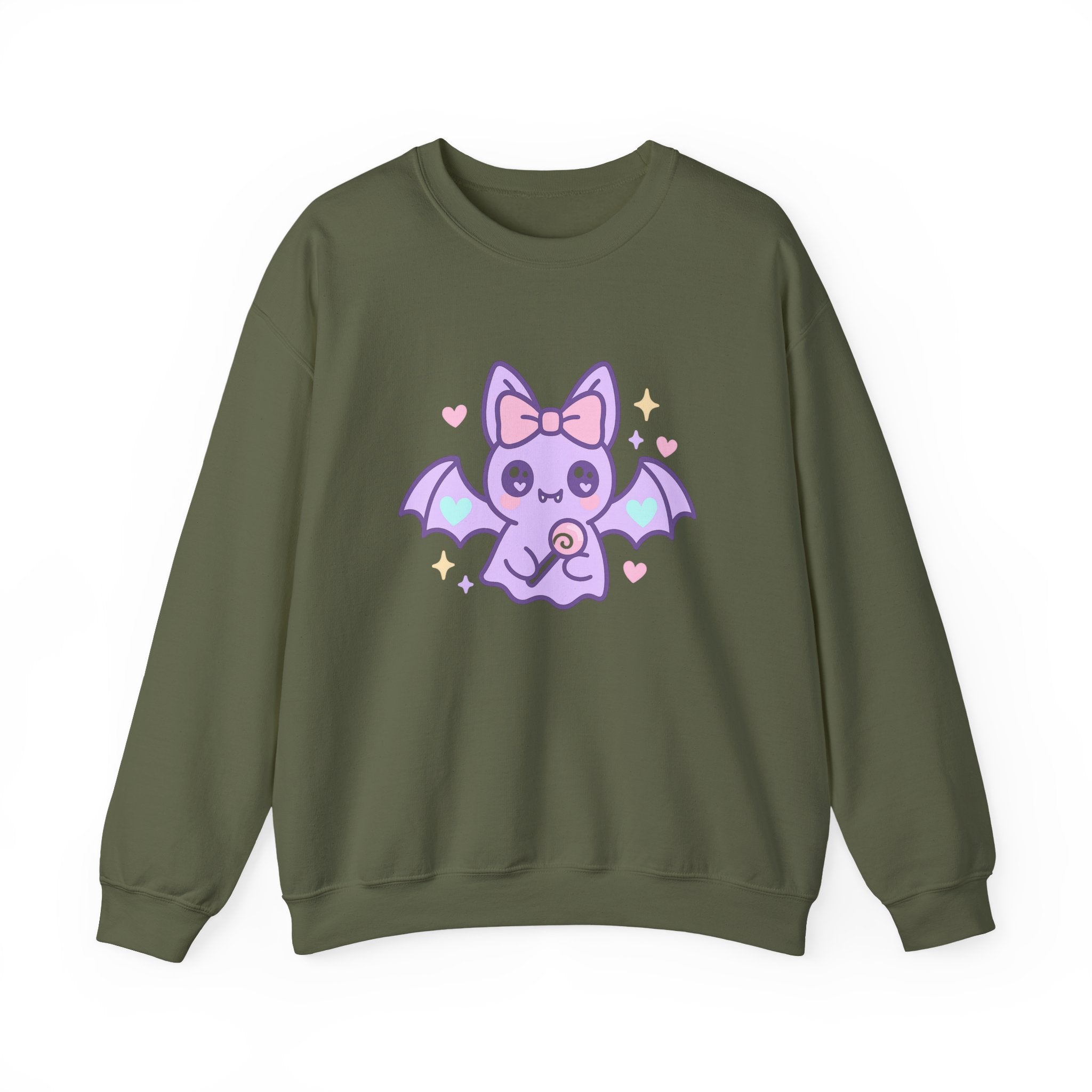 Kawaii Bat Halloween Sweatshirt