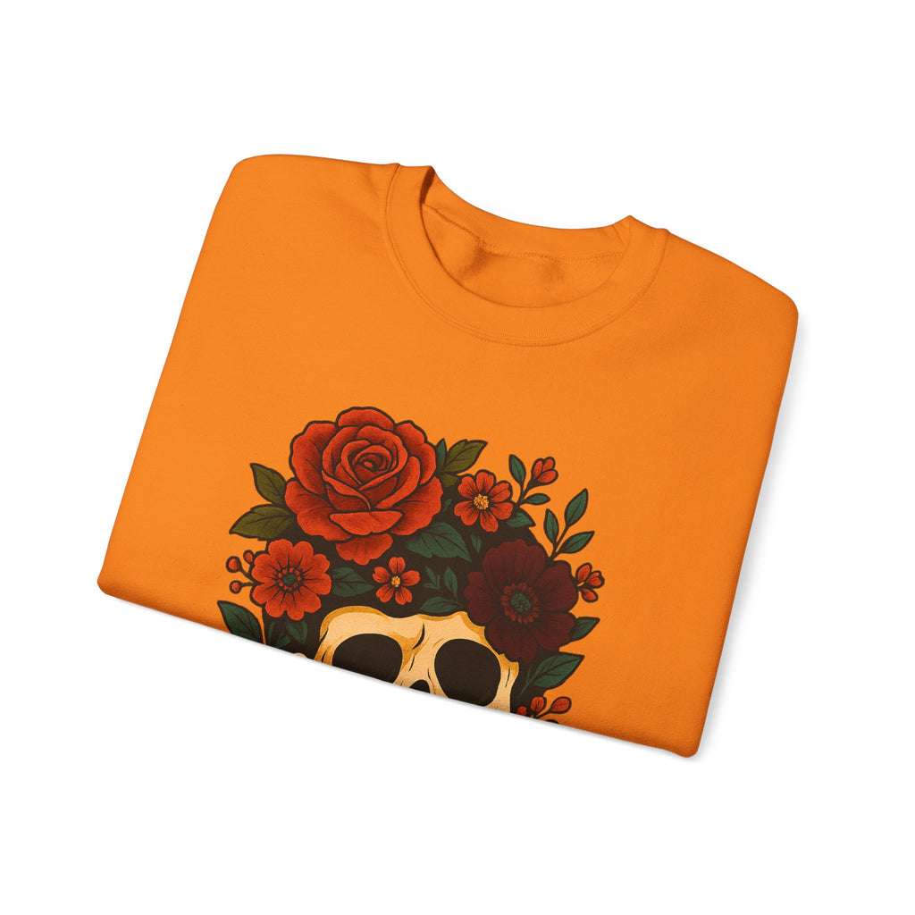 Floral Skull Halloween Sweatshirt