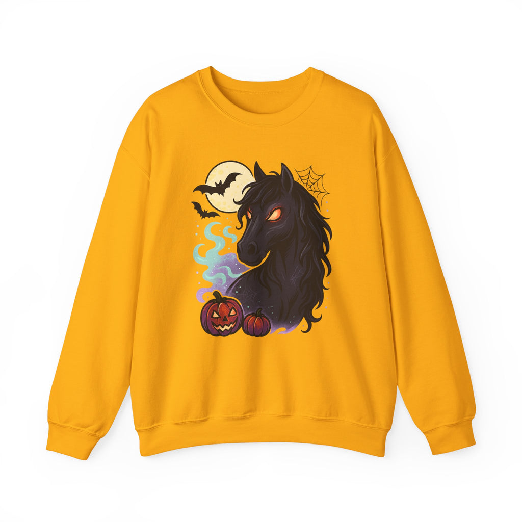 Gothic Horse Under Moonlight Spooky Sweatshirt