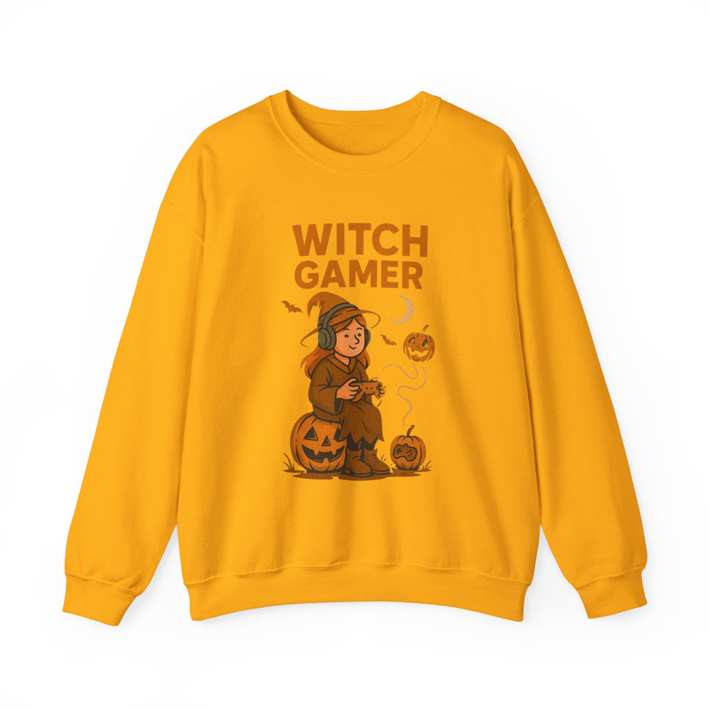 Witch Gamer Halloween Sweatshirt