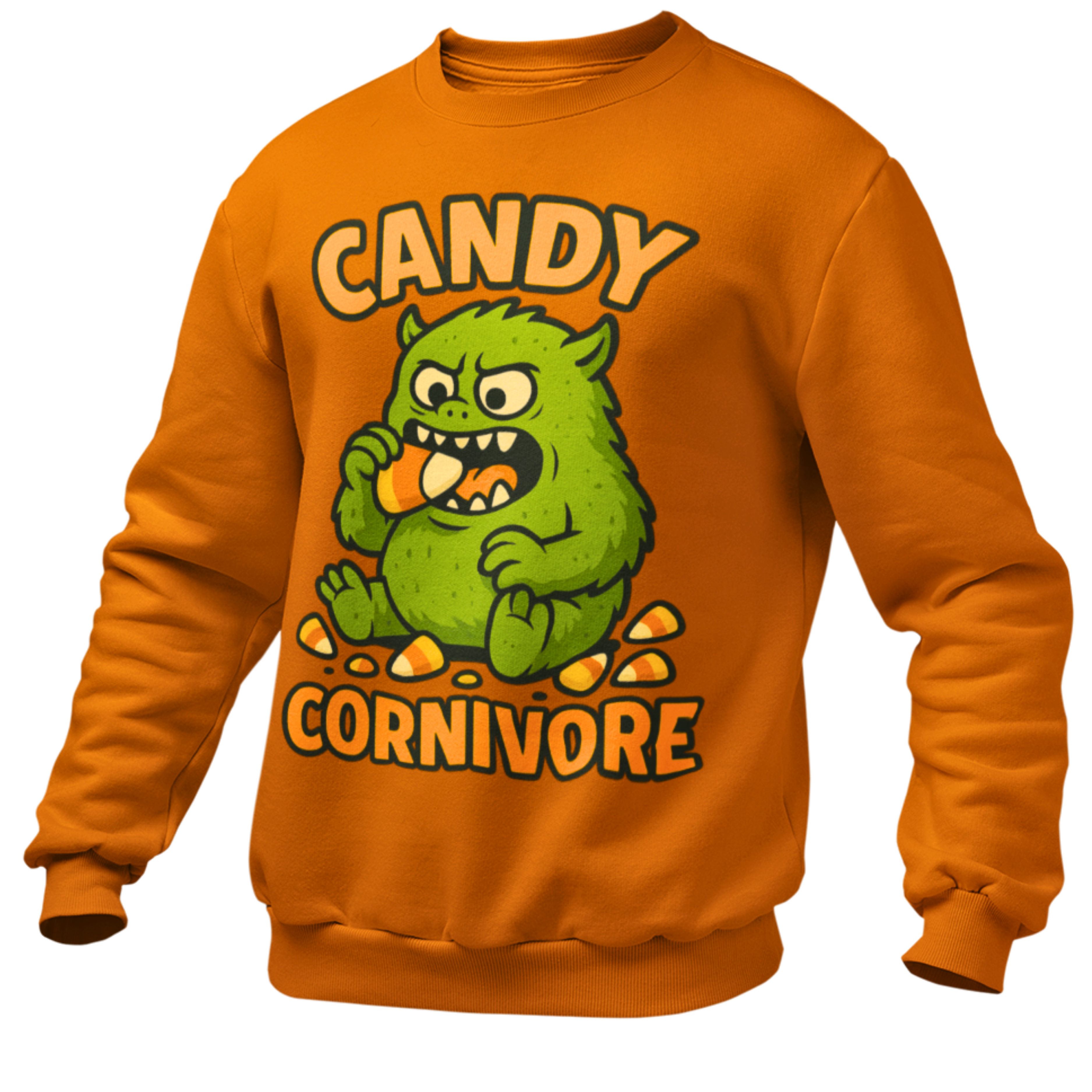 Candy Corn Monster Munching Delight Sweatshirt